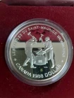 1988 Canada Silver Proof Ironworks Forge Of Saint Maurice Dollar Case Commem
