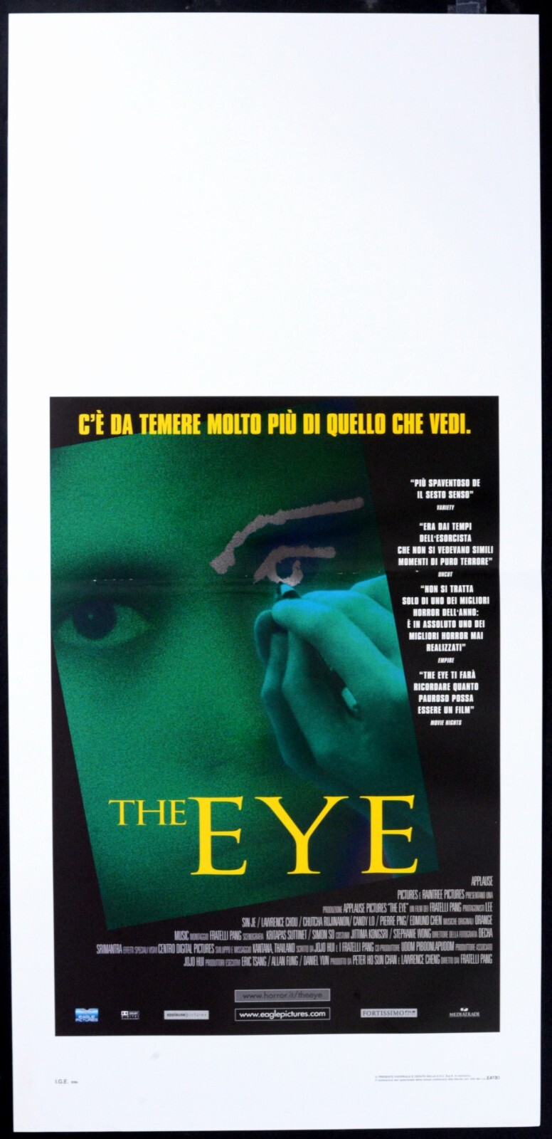 Locandina originale film The Eye (2002) - Regia di Danny Pang Fat, Oxide Pang Chun