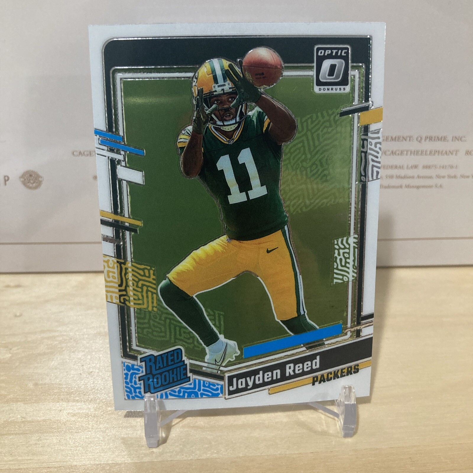 2023 Donruss Optic NFL Jayden Reed Rated Rookie Base #239 RC! Packers
