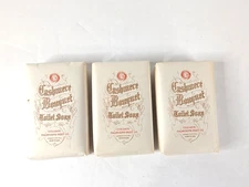 Lot of 3 Vintage Cashmere Bouquet Toilet Soap Colgate-Palmolive-Peet Co Hotel
