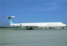 Postcard Airline GAMBIA NEW MILLENNIUM AIR IL-62M C5-GNM No. A570 CC8.