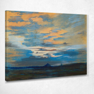 Sonnenuntergang 2 Eugène Delacroix, edx120 Leinwandbild