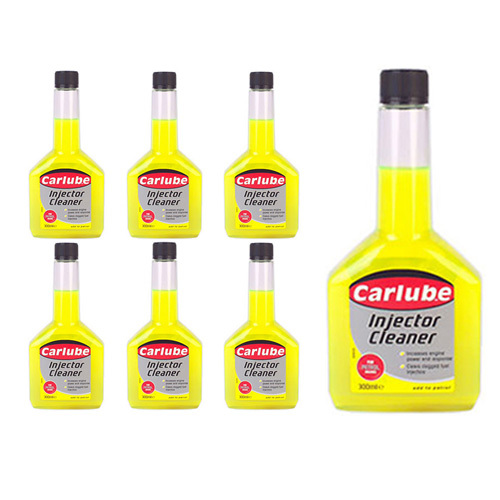 6 x CARLUBE PETROL INJECTOR CLEANER 300ml FUEL ADDITIVE INCREASES POWER