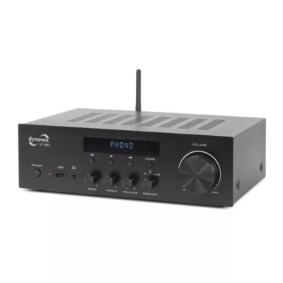 Dynavox VT-90 Stereo HiFi Kompakt- Verstärker mit Phono-, BlueTooth Input + FB