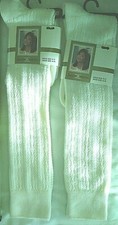 Women's Vintage Rare 2 Prs Rayon Nylon Dressy Silky School Girl Socks Sz 9-11