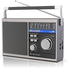 Portable AM FM Radio, Shortwave Transistor Radio with Best Reception, Battery Op