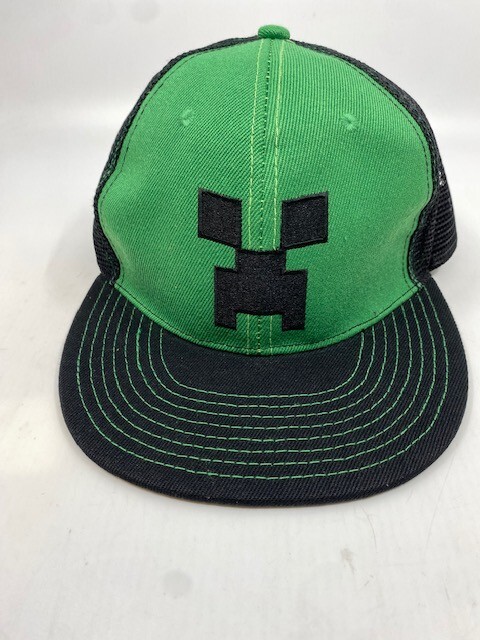 Jinx Minecraft Creeper Face Premium Youth Snap Back Hat | eBay