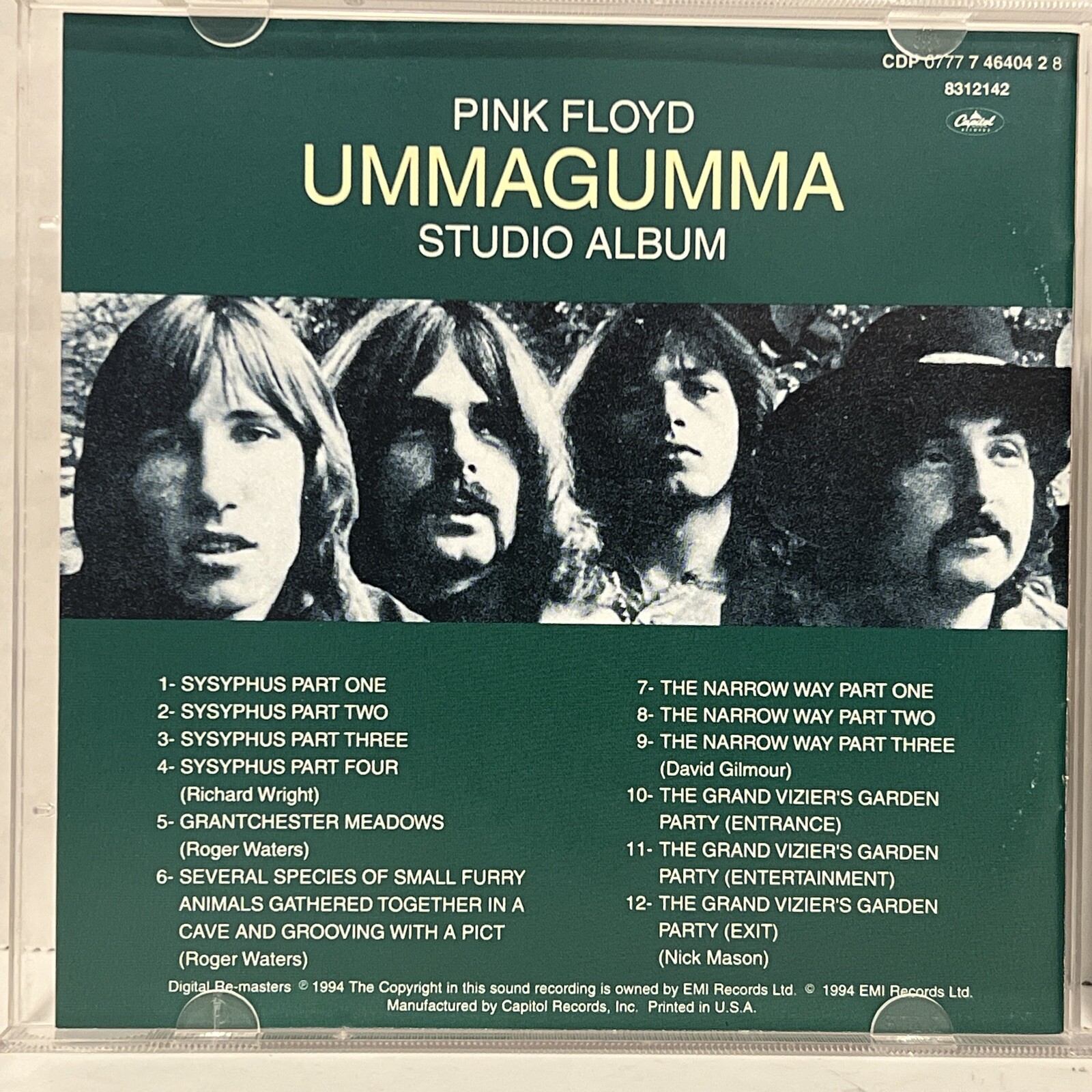 vintage Ummagumma by Pink Floyd CD 1994 STUDIO ALBUM CD