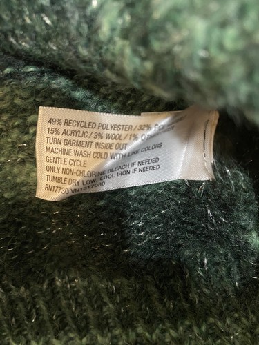 NWT Women's Small Knox Rose Pullover Knit Sweater Shades Of Green Long Sleeve - Picture 4 of 5