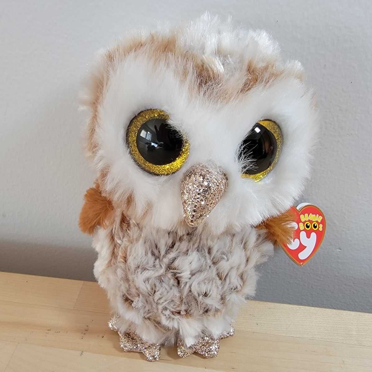 Ty Percy Barn Owl Beanie Boos 15cm for sale online