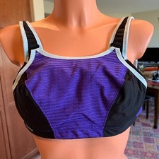 GLAMORISE SPORT 32C Underwire Bra Adjust Support High Impact Sports GOOD DEAL 