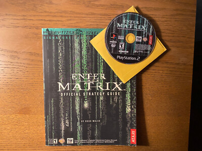 Combo Deal! Enter the Matrix PS2 Disc PLUS Strategy Guide. Free Shipping!