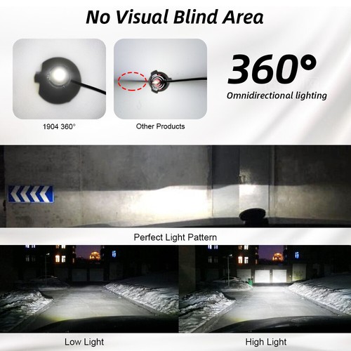 2x110W H1 H7 H8 H9 H11 9005 9006 8 Side Canbus LED Headlight Bulbs 6000K 30000LM - Picture 11 of 19