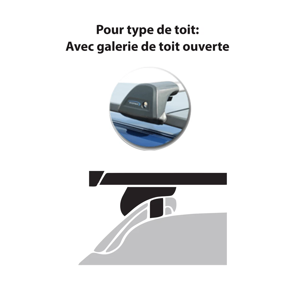 Porte-Bagage pour Opel Zafira A type F75/ T98 Menabo Ariete Barre de toit TOP - Photo 3/4