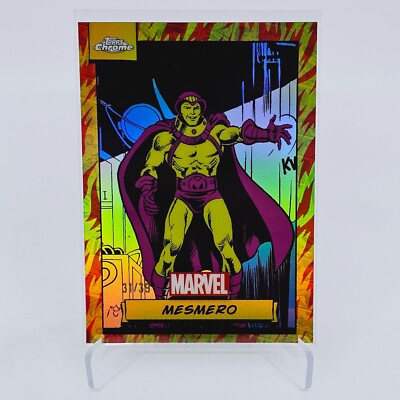 MESMERO 2024 Topps Chrome Marvel Human Torch Refractor /39 SSP  