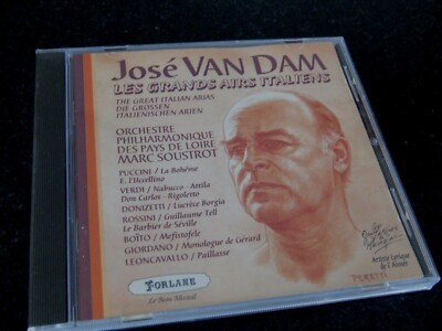 JOSE VAN DAM - Les Grands Airs Italiens CD / FORLANE - UCD 16681 / 1993