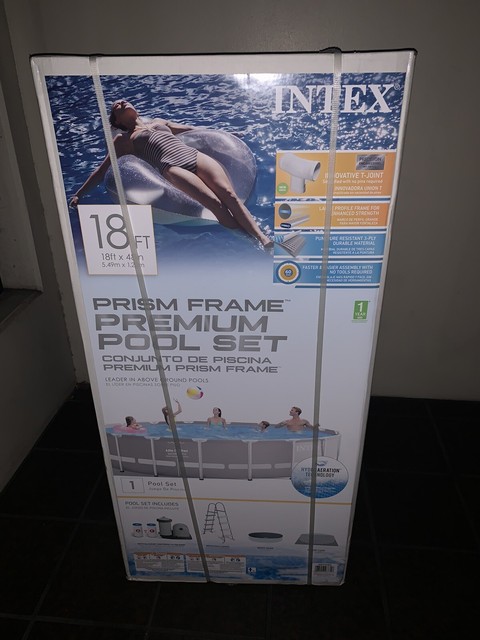 intex prism frame pool filter setup