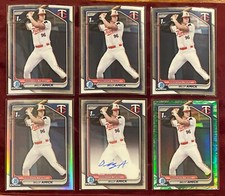 Billy Amick 1st Bowman Lot - 1st Bowman Autograph, Chrome Ref, Lunar Ref, Base