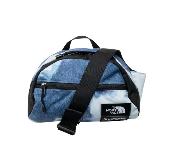 SAC À TAILLE SUPREME / THE NORTH FACE TNF DENIM BLANCHI PRINT II INDIGO OS FW21