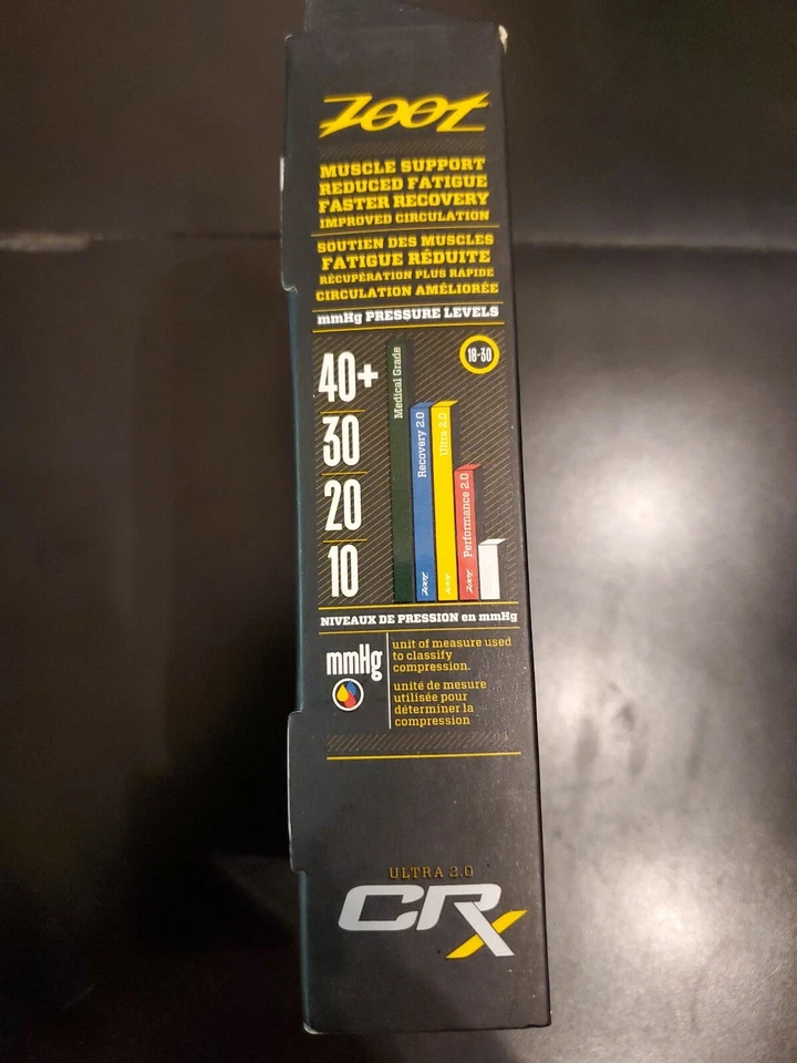 Zoot Women's Ultra 2.0 CRx Sock - Safety Yellow Nano Glide Pink Glow Accent - Image 3 of 4