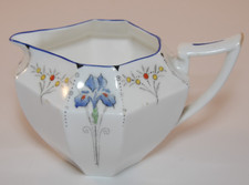 Shelley Art Deco 11561 Queen Anne Blue Iris Creamer Or Cream Jug 1930s