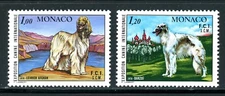 Monaco Scott #1126-1127 MNH Int'l Dog Show, Monte Carlo CV$7+