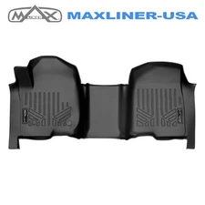 SMARTLINER Floor Mat 1st Row 2019-25 Silverado Sierra 1500 3500 3500 Bench Seat