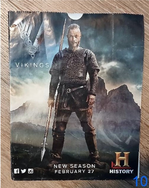 Vikings New Season History Channel Movie Popcorn Bag
