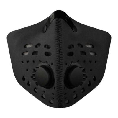 LARGE RZ Mask M1 Multi-Purpose Air Filtration BLACK NEOPRENE 2 filters NOISH 99