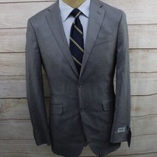 New 37R Kenneth Cole Reaction Techni-Cole Slim Fit Check Men's 2-Piece Suit J25