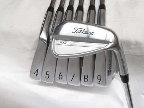 N100 PC Set De Fers Titleist T100.S 2021 (4-PW) - Occasion, Flex Rigide, Shafts AMT Tour White S300 Set Fers 4-PW Occasion