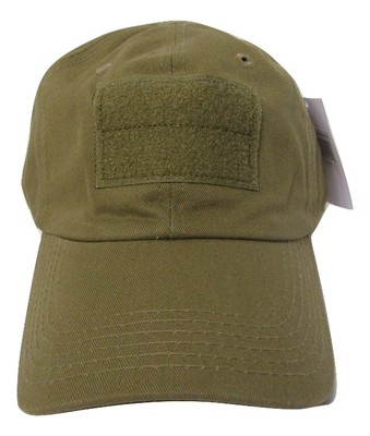 #ad Solid Coyote Brown Tactical Operator Low Crown Contractor Military Patch Cap Hat $12.88