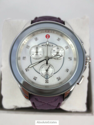 Brand   Michelle purple watch with tags. Weard one time ONLY. ( Like New) Michele | Accessories | Brand Michelle Purple Watch With  main image 2