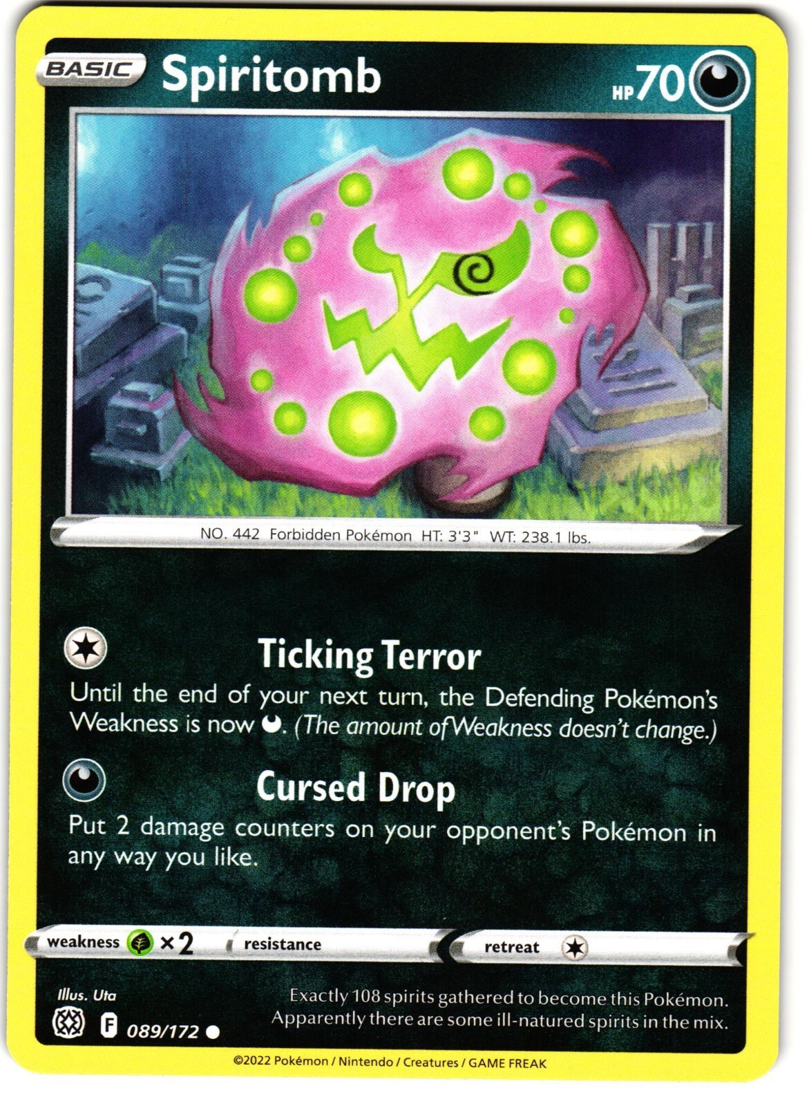 Spiritomb 89/172 Pokemon SWSH: Brilliant Stars