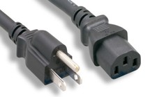 Heavy Duty Power Cord Nema5 15p C13 Sjt 14awg 15A 125V Black 25FT AC Power NEMA