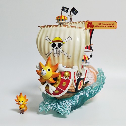 Anime OP Thousand Sunny Straw Hat Pirates Ship Wave Treading Figure Toy