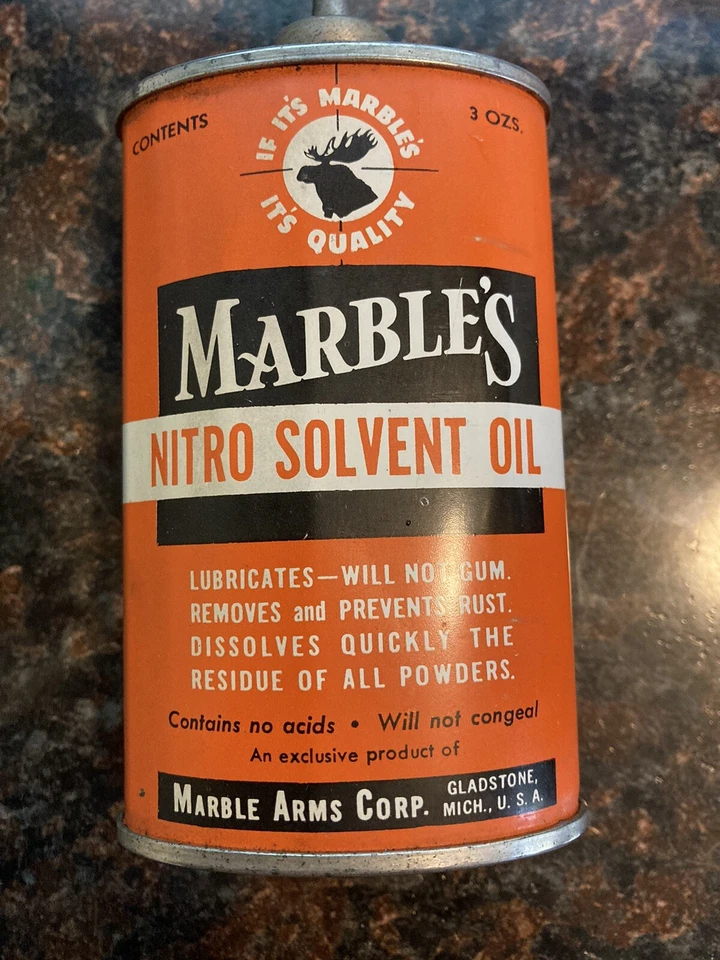 Marbles Nitro Solvent Oil Can Gladstone Mi Vintage Antique #60 - Image 2 of 4