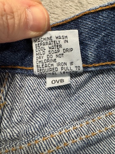 Vintage Bill Blass Jeans Womens 16 Blue Mom High-Rise Pleated Western Dark Wash - Picture 9 of 14