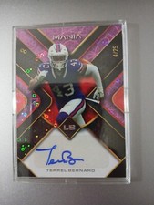 Terrell Bernard 2023 Wild Card Auto Mania SSP #/ R Rookie Holo X Auto Rare Gem 