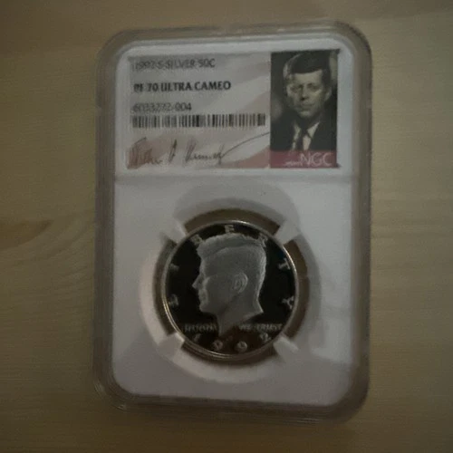 1992 S Silver Kennedy PF70 Ultra Cameo