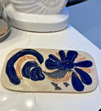 Vtg Bennington, VT Potters Crazy OWL/ROOSTER ...