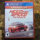 Need for Speed Payback PS4 Sony PlayStation 4 Video Game