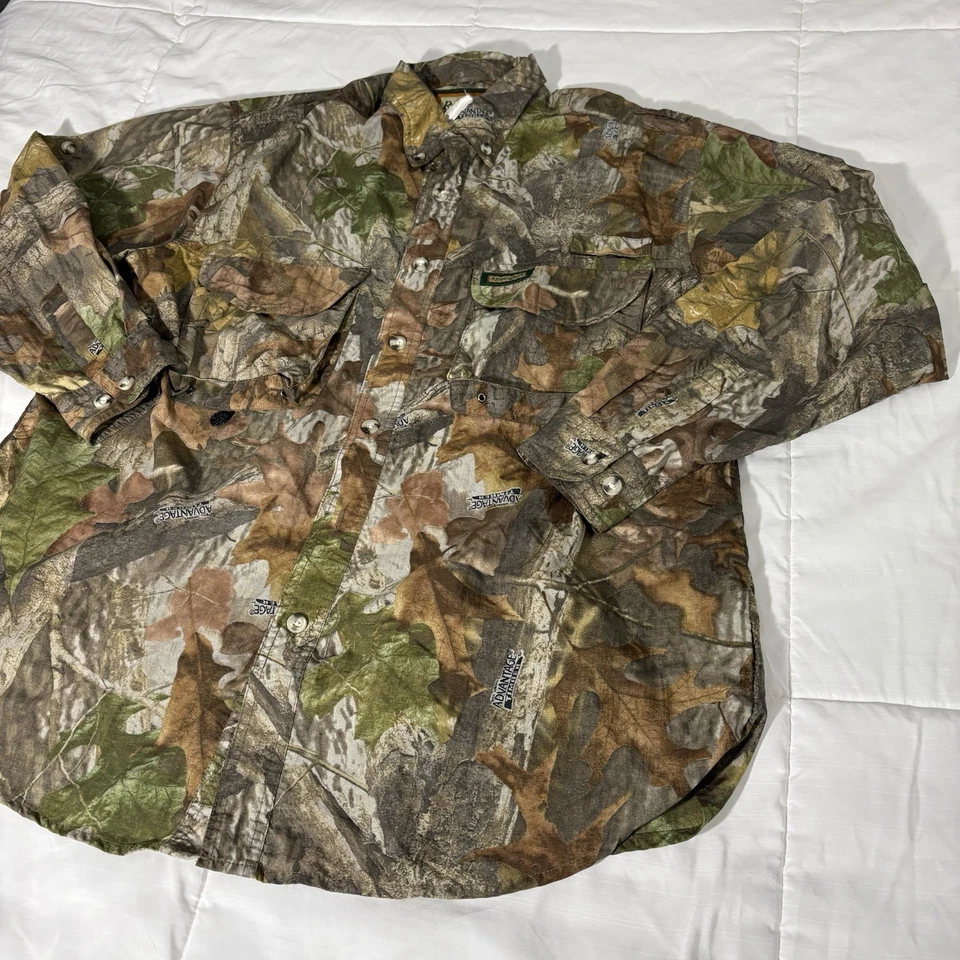 Vtg Remington Bill Jordan Camouflage Hunting Shirt Bottom Down Men’s Large Camo - Image 3 of 4