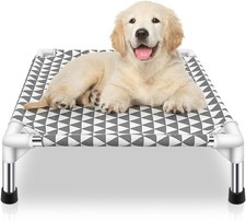Elevated Outdoor Dog Bed Updated Raised Pet Cot Cooling Puppy Bed Lifted Dog Bed
