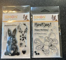 2 Simon Says Stamp Birthday Clear Stamp Sets~New in Packages