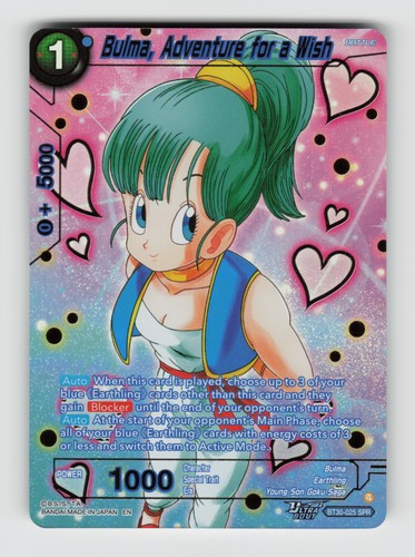 Bulma, Adventure for a Wish BT30-025 card