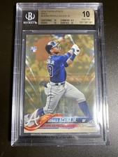 RONALD ACUNA JR. #/2018 2018 TOPPS UPDATE GOLD RC #US250 ROOKIE BGS PRISTINE 10