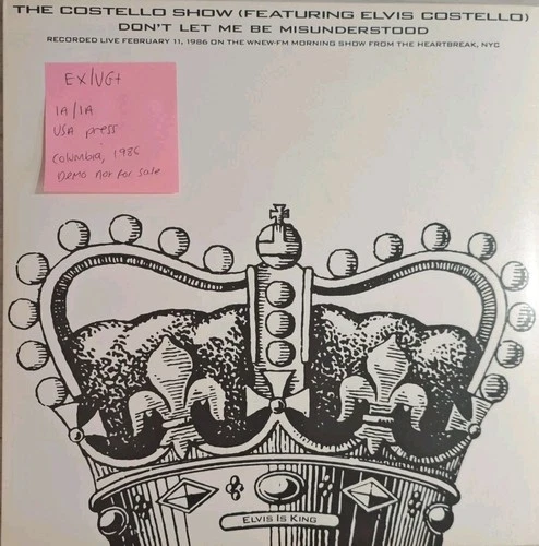 Elvis Costello The Costello Show Elvis Is King Vinyl Record EX/VG+ CAS2310 1986