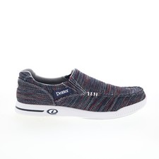Dexter Kam DM0000497 Mens Blue Canvas Slip On Athletic Bowling Shoes