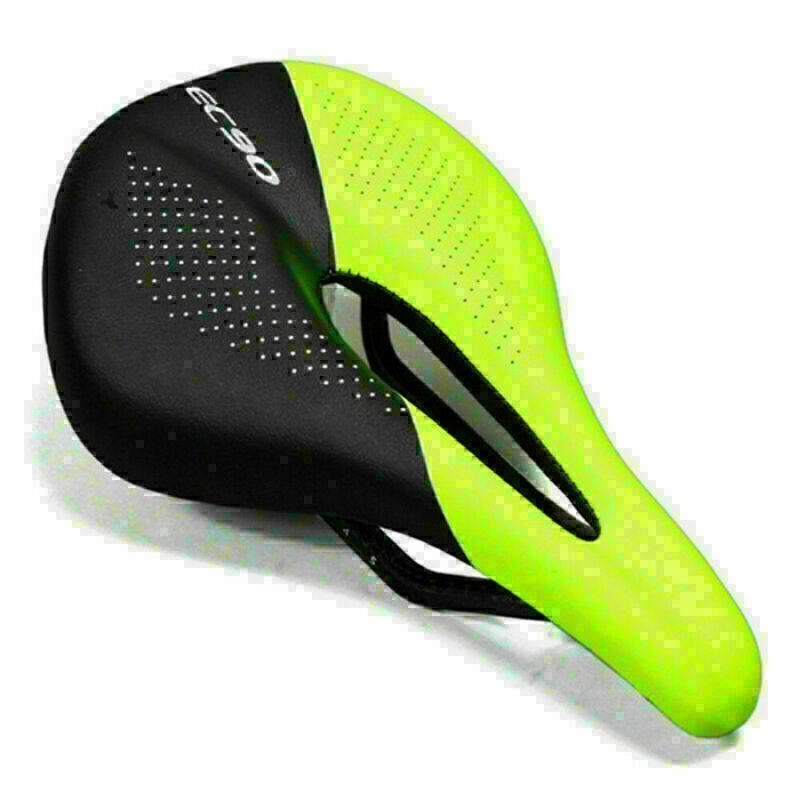 EC90 Carbon Leather Saddle MTB Bike Saddles Road Soft Seat 240 x 143MM Cycling